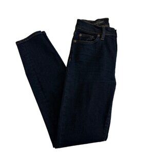 J. Crew Women's Size 26 Navy Dark Blue Denim High Rise Skinny Casual Jean Pants